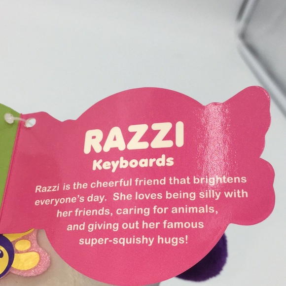 Hard Rock Roxstars Razzi Keyboards Plush Stuffed Toy 6 Inch - Picture 10 of 13